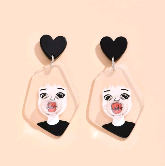 Bubble Girl Earrings - Picture 4 of 4